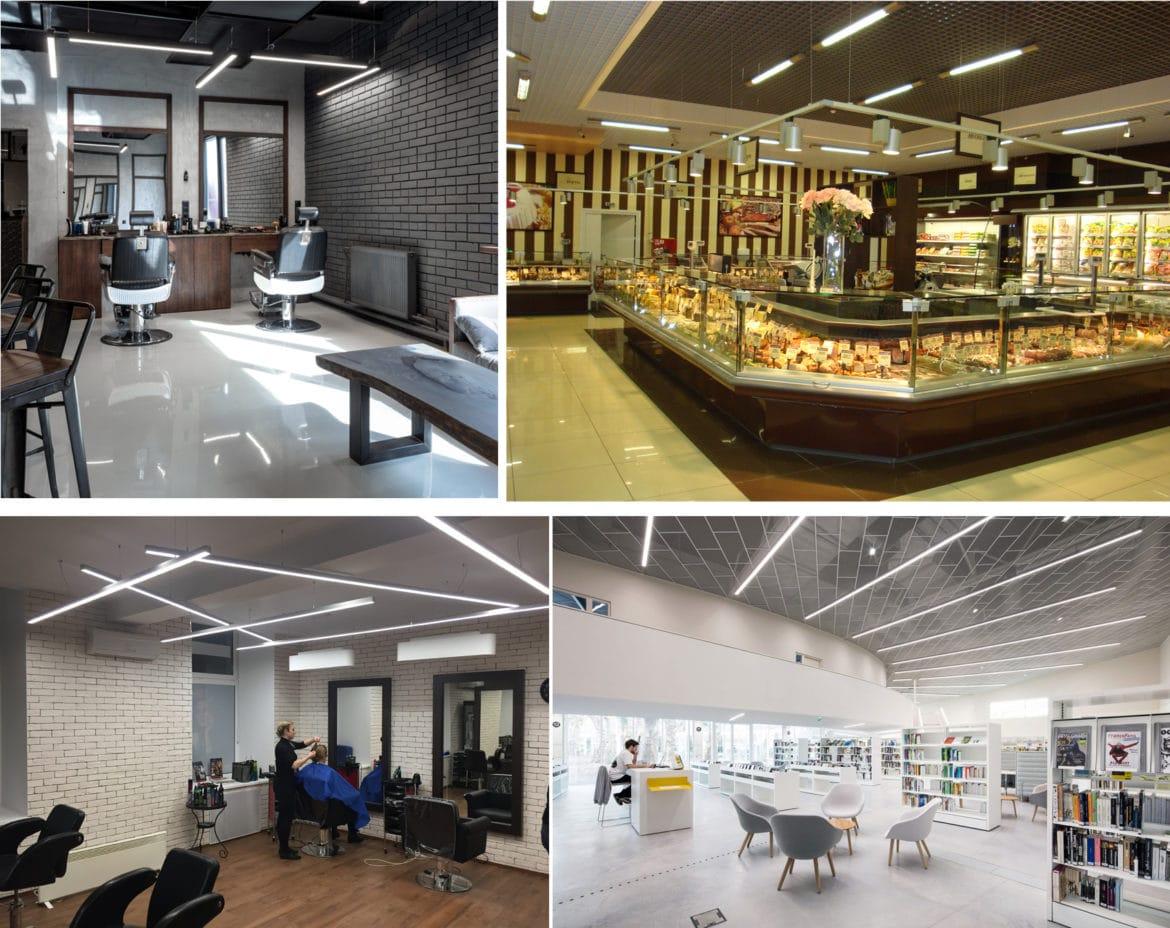 Lineare LED-Lampen: Typen, Parameter + Installationsnuancen - Punkt j