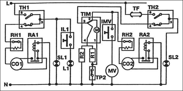 Schema und Funktionsprinzip verschiedener Kühlschränke