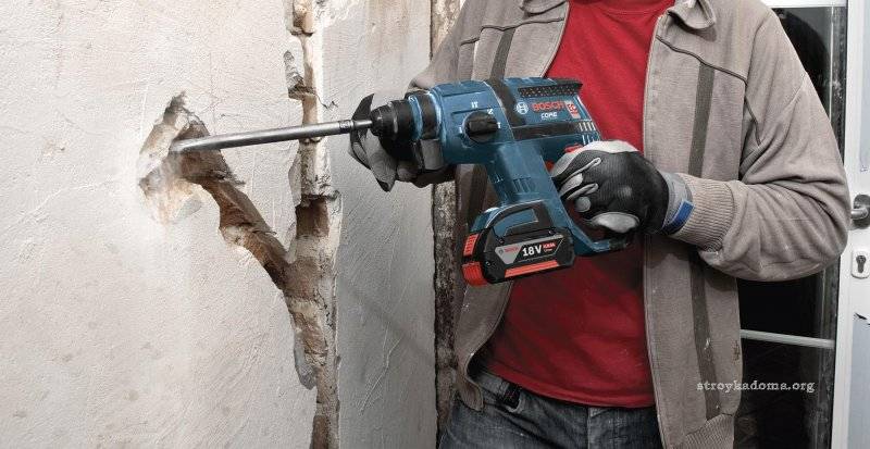 Hvordan og hvad man skal tappe rodhuller i vægge: en stram guide til at udføre byggearbejdet