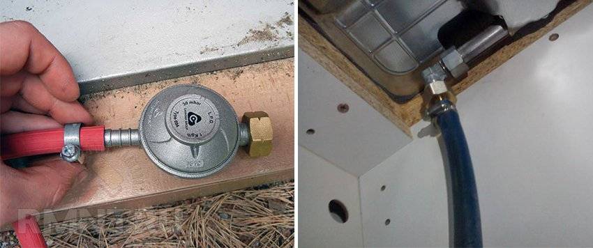 So schließen Sie den Ofen vom Schrank an die Gasflasche an