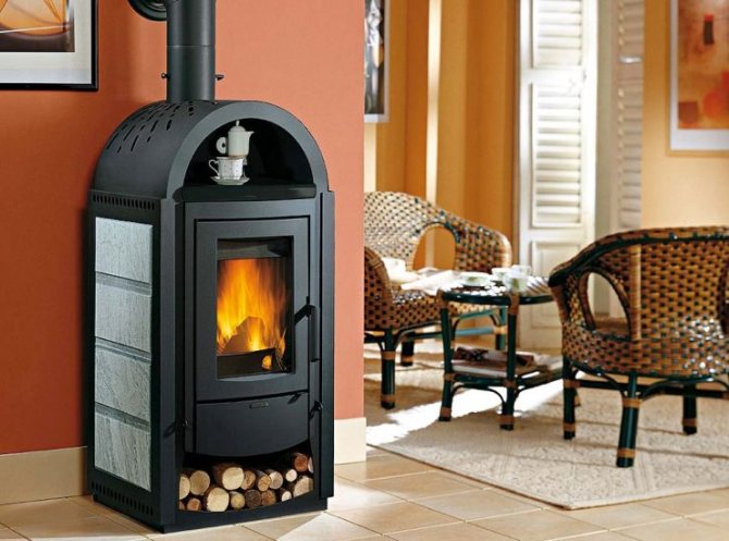 Ofen zum Heizen eines Hauses mit Holz: moderne Öfen zum Heizen von Räumen mit Holz, die besten Öfen, Auswahl