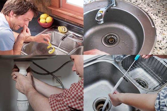 Beseitigen einer Verstopfung im Waschbecken