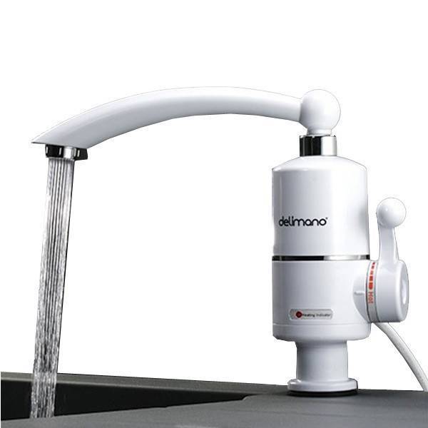 Das Funktionsprinzip eines fließenden elektrischen Warmwasserbereiters an einem Wasserhahn: Auswahl, Vor- und Nachteile