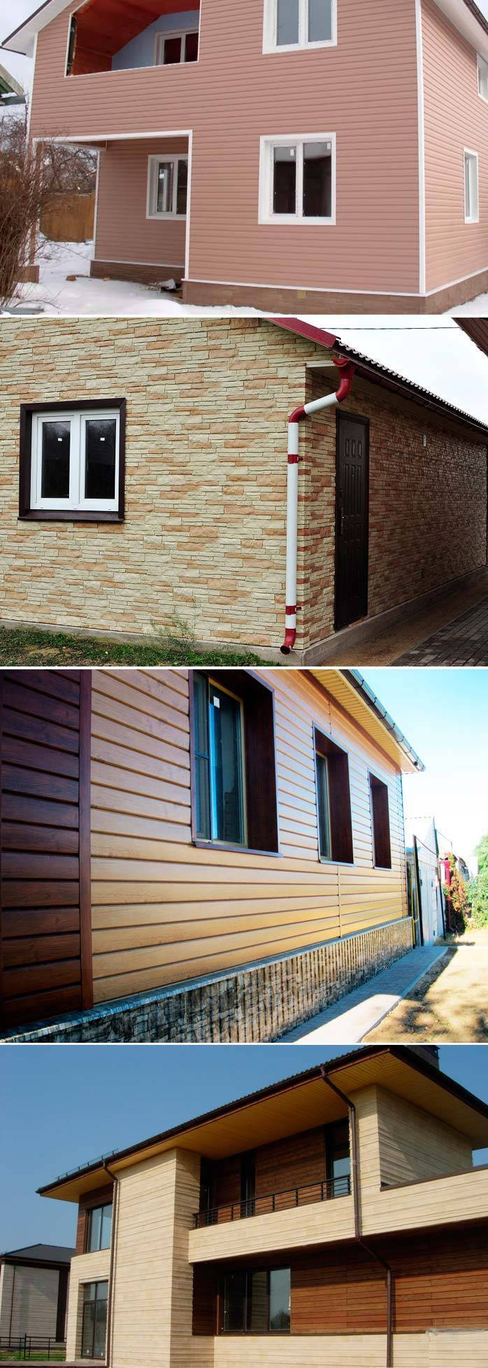 Wie man ein Holzhaus draußen schön und kostengünstig ummantelt: Materialien, Technologien, Fotos