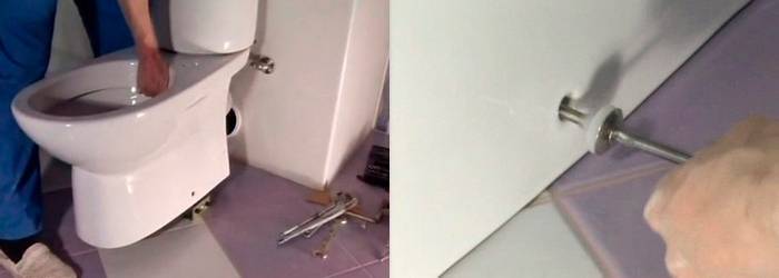 Drei Möglichkeiten, eine Toilette auf Keramikfliesen zu installieren