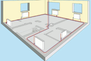 To-rørs varmesystem i et privat hus: enhedsdiagrammer + oversigt over fordele