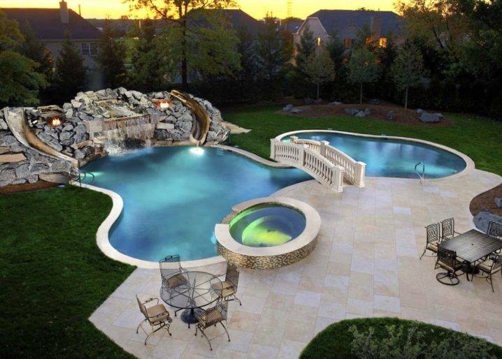 Wir bauen mit unseren eigenen Händen aus improvisierten Materialien einen Pool auf dem Land