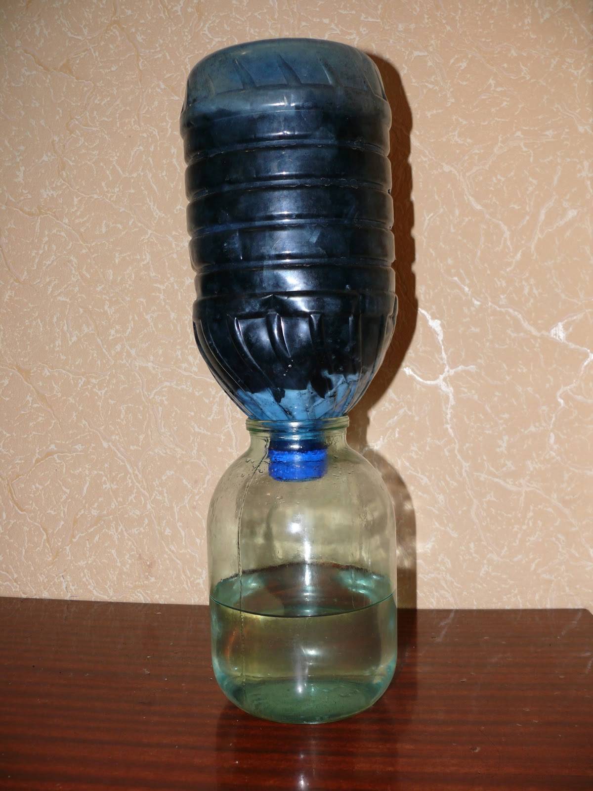 Do-it-yourself-Wasserfilter - ein Durchlauf- und Speicherfilter aus improvisierten Materialien
