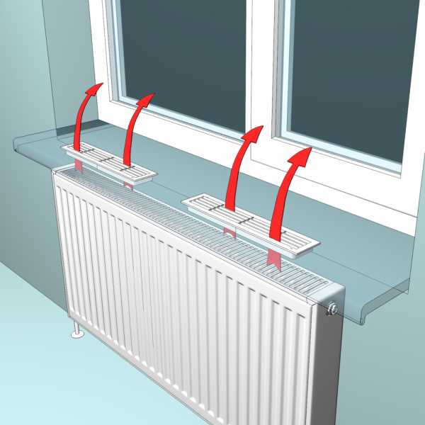 Einbau eines Lüftungsgitters in eine Fensterbank