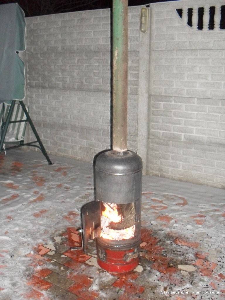 Ofen für eine lang brennende Garage - Optionen, Zeichnungen, DIY