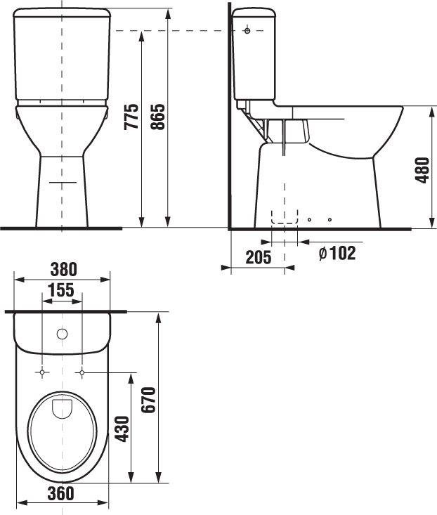 Toilet med lodret udgang: enhed, fordele og ulemper, installationsfunktioner