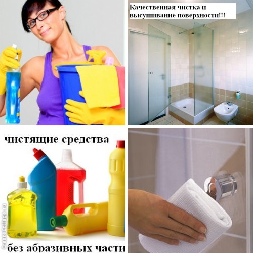 Wie wäscht man die Duschkabine zu Hause von Kalk- und Seifenflecken?