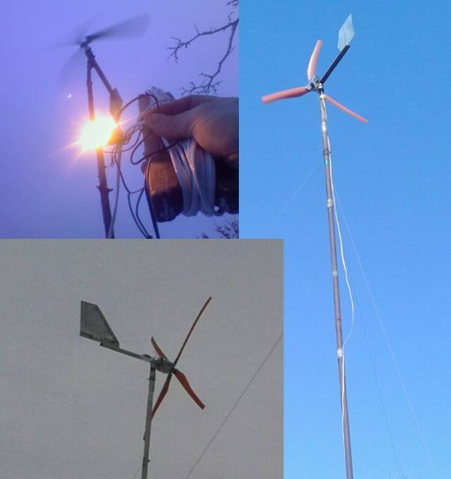 Windgenerator fürs Haus aus der Waschmaschine