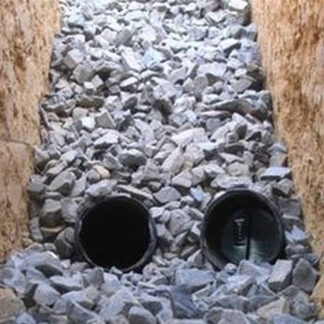Gefälle der Kanalrohre 50, 100, 110, 160, 200 mm nach Schnitt