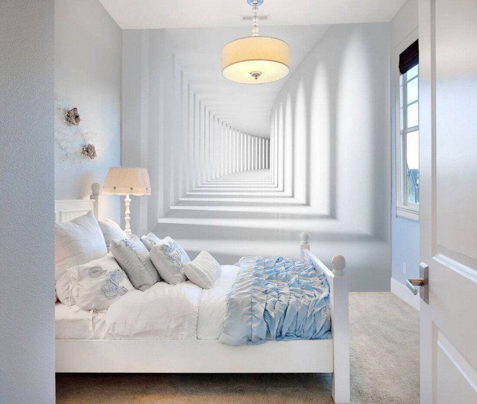 Eine Auswahl an Tricks, um einem kleinen Schlafzimmer mehr Platz zu geben