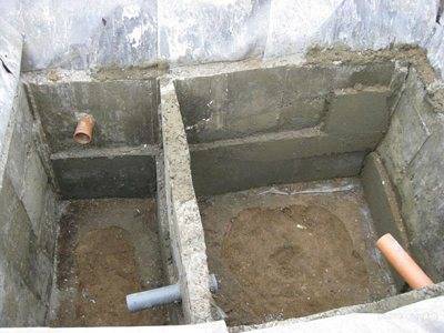 Gør-det-selv monolitisk beton septiktank: ordninger og regler for at arrangere en beton septiktank