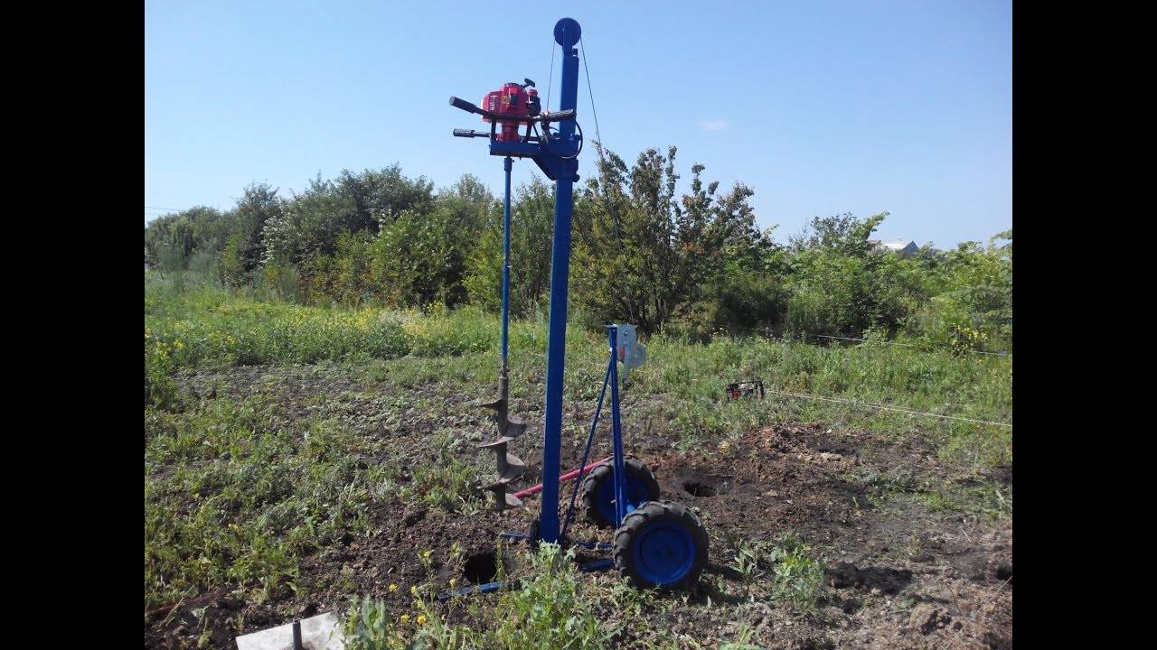 Bohrgerät zum Selbermachen: hausgemachte Produkte zum Bohren von Brunnen