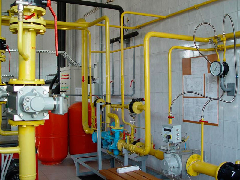 Vergasung eines Landhauses: Anschluss an eine Gasleitung