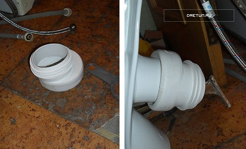 Toilettenmanschette: Installation verschiedener Arten von Exzentern