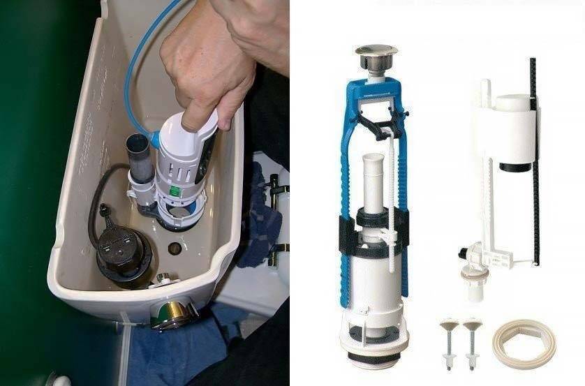Toilettenreparatur (51 Fotos): Reparatur eines Spülkastens mit einer unteren Wasserversorgung, Reparatur von Rohrleitungen, Austausch eines Mechanismus in einer Struktur, einer Toilettenschüssel mit einer Installation