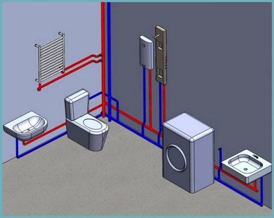 VVS i en lejlighed: typiske ordninger + designnuancer