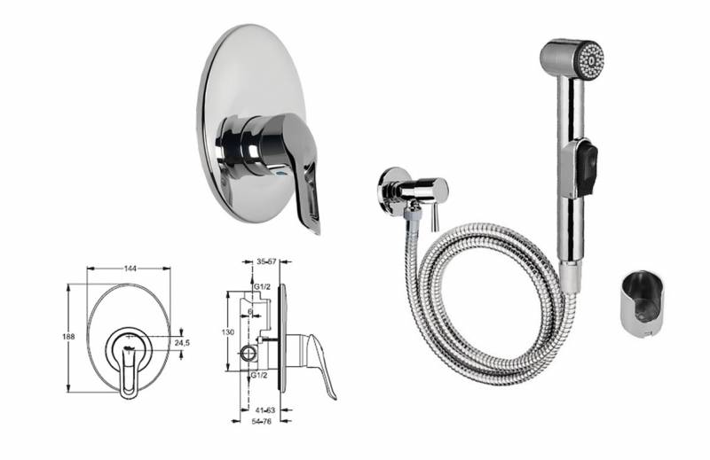 Toilet håndbruser: sammenligning af design og installationsdetaljer