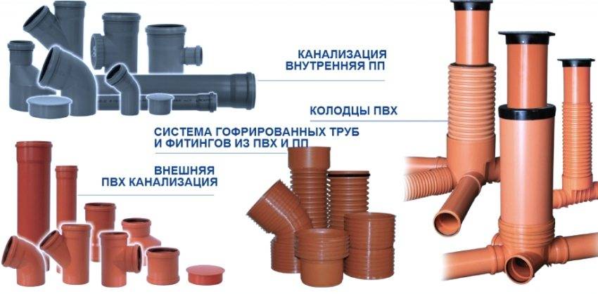Material von Abwasserrohren - welche sind, welche sind besser