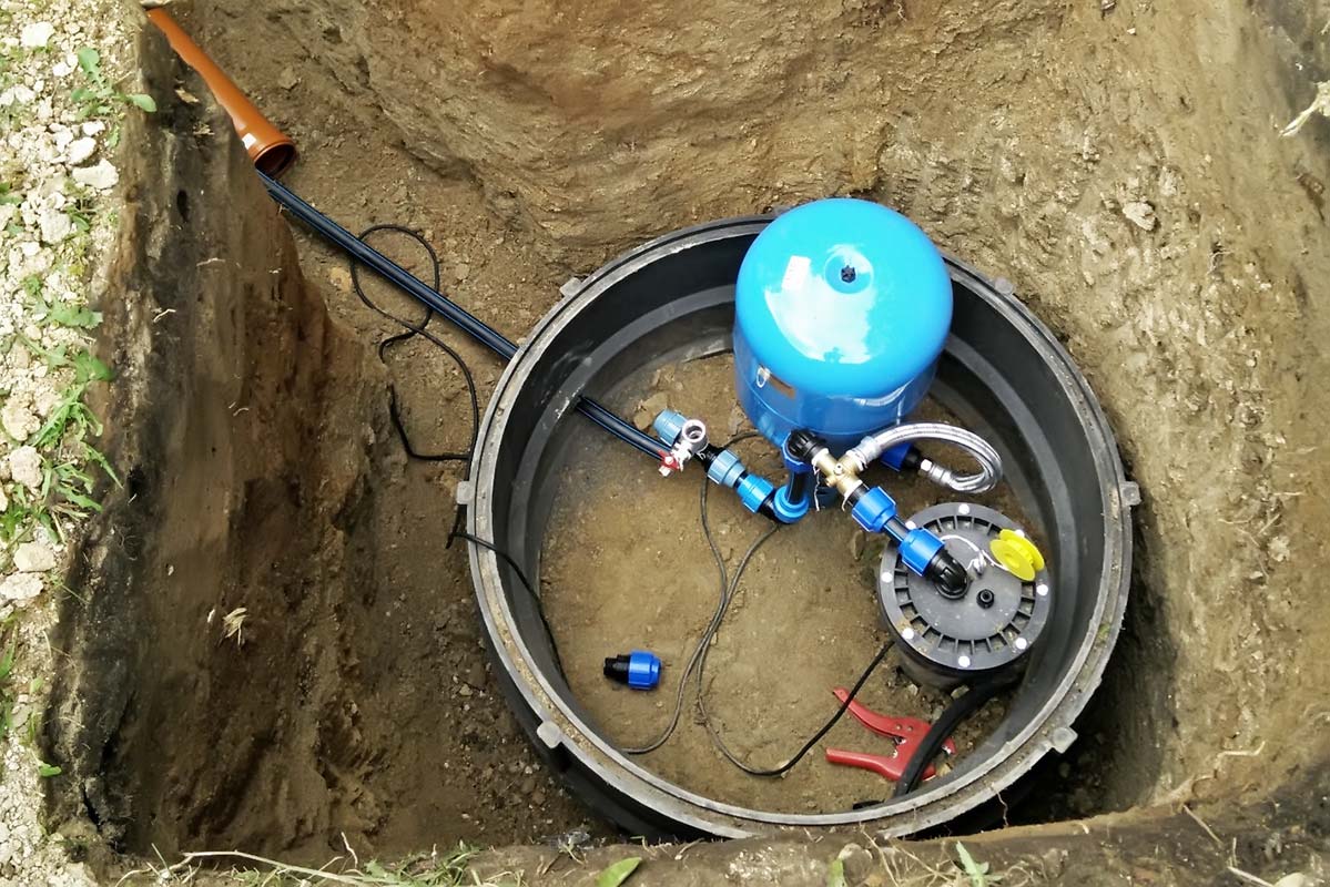 Winterinstallation aus einem Brunnen: Einweisung in die Anordnung