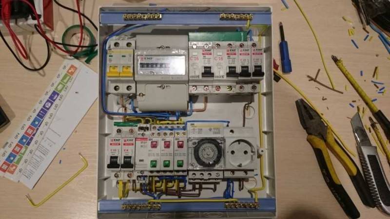 Gør-det-selv frakobling af elpanel: aktuelle diagrammer + detaljerede monteringsvejledninger