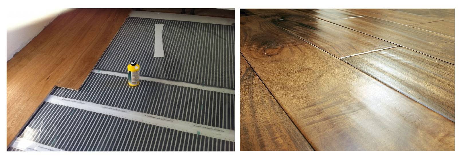 Elektrische Fußbodenheizung für Laminat: was besser ist, Einbau und Anschluss