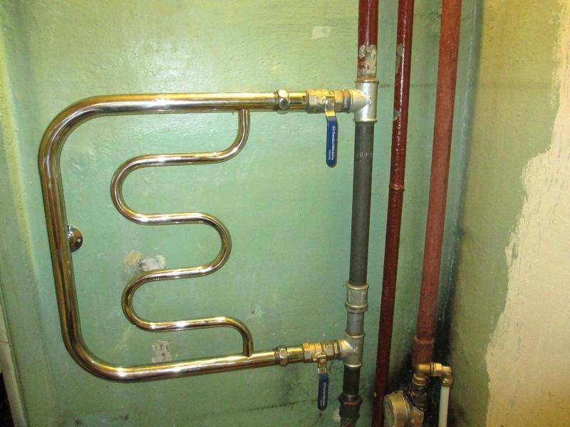 Übertragung eines beheizten Handtuchhalters, Anschlussregeln, Installationsverfahren