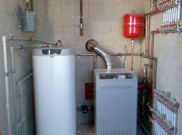 Dampopvarmning i et privat hus - ordning
