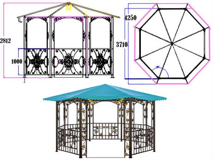 Pavillon zum Selbermachen - Schritt-für-Schritt-Anleitung mit Foto
