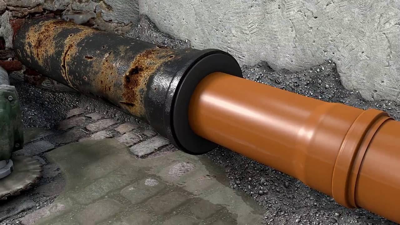 Installation von gusseisernen Abwasserrohren zum Selbermachen