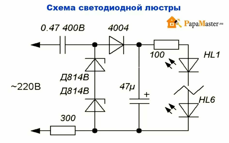 So stellen Sie eine 220-V-LED-Lampe mit Ihren eigenen Händen her: Anleitungen, Diagramme, Videos
