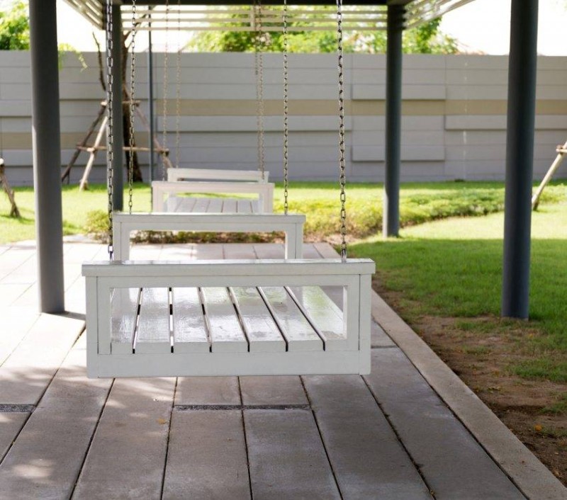 Gartenschaukel zum Selbermachen aus Metall: beliebte Selbstbaumöglichkeiten + Aufbauanleitung