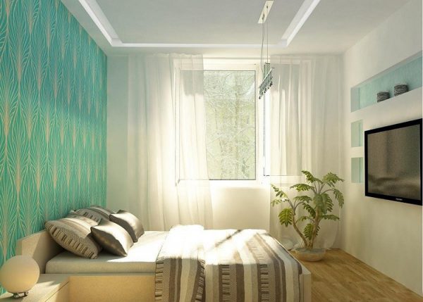 5 smukke ideer til at bruge to forskellige tapeter i soveværelset