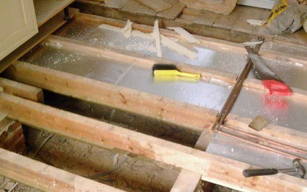 Bodendämmung in einem Holzhaus: Schemata, Regeln und Verfahren