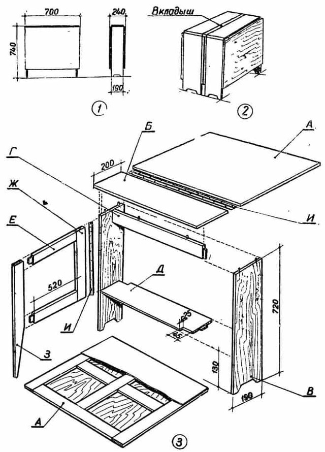 Do-it-yourself-Werkbank aus Holz in der Garage: Zeichnungen und Maße Do-it-yourself-Werkbank aus Holz in der Garage: Zeichnungen und Maße