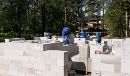 Limforbrug til porebetonblokke pr. 1m3: beregningseksempler + råd om valg af lim