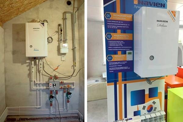 Wartung eines Gaskessels Navien: Installation, Anschluss und Konfiguration