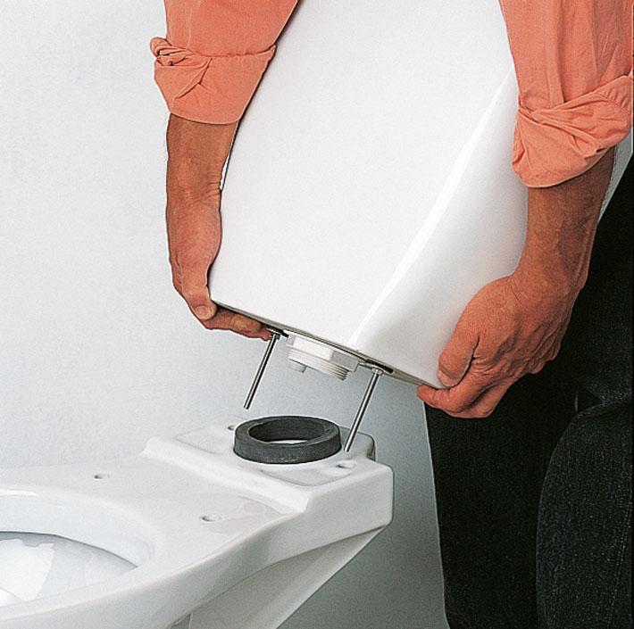 So bauen Sie eine Toilette zusammen