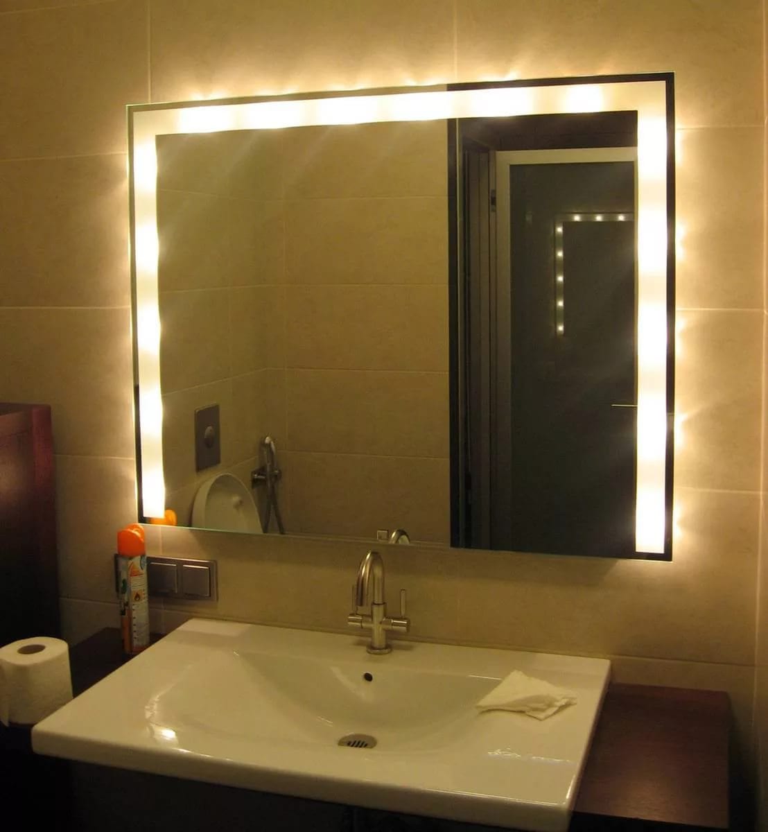 Beleuchtung im Badezimmer: LED-Beleuchtung mit eigenen Händen arrangieren