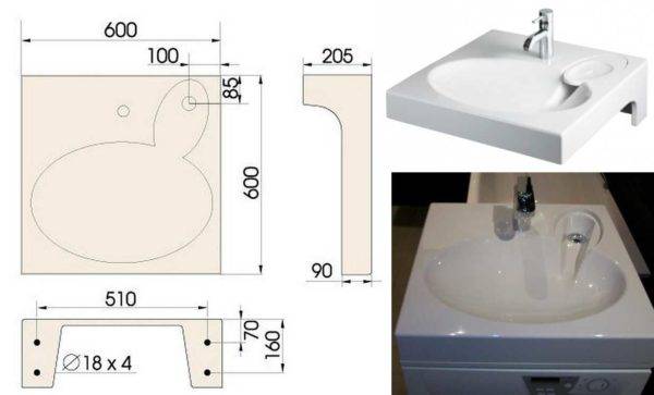 Vask over vaskemaskinen: designfunktioner + installationsnuancer