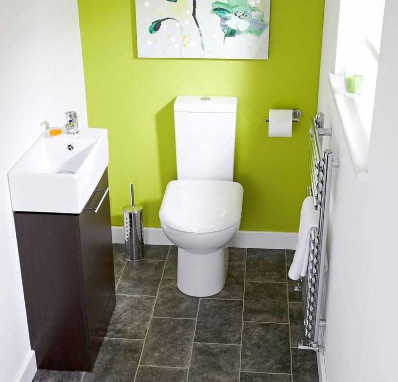 Kleine Waschbecken in der Toilette: Sorten, Fotoauswahl an Optionen und Funktionen der Wahl