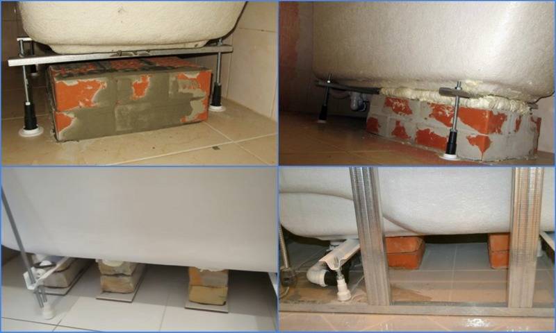 Badinstallation zum Selbermachen: Acryl, Gusseisen, Stahl, Schemata