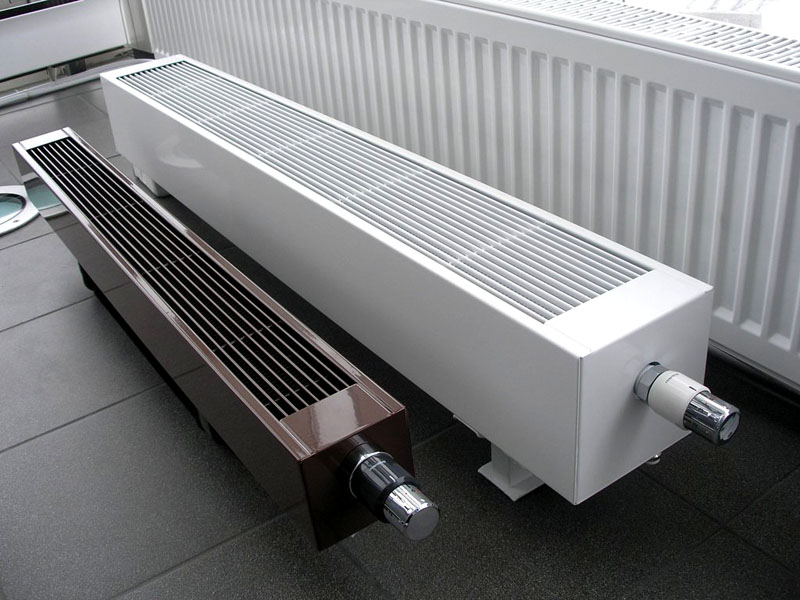 Wasserkonvektoren für Fußbodenheizungen - Installation