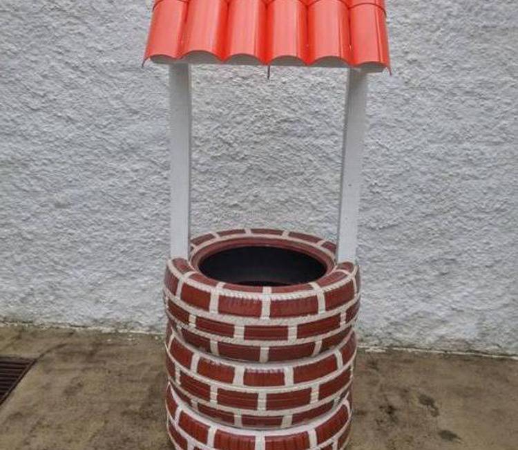 Beispiele für die Gestaltung von Landbrunnen