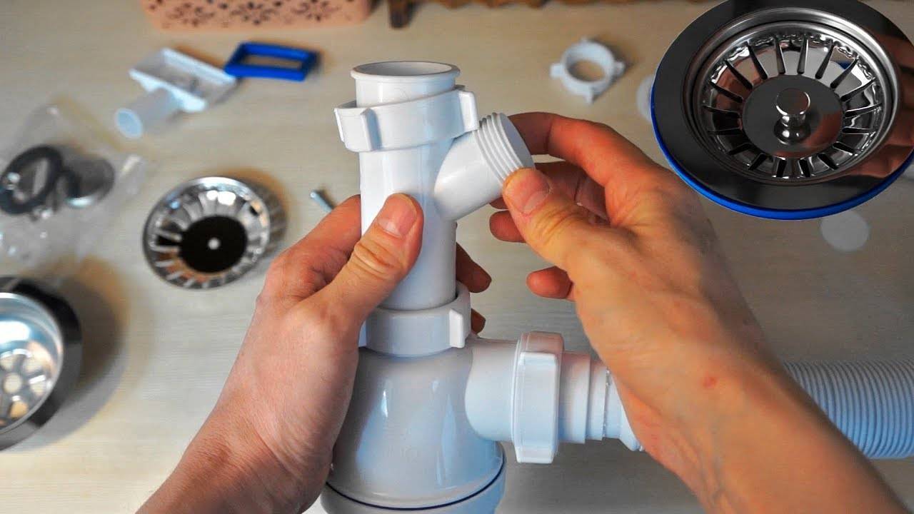 So montieren Sie einen Siphon für ein Waschbecken in der Küche - alles über Abwasser