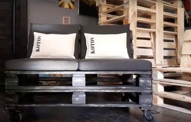 DIY møbler fra paller: de bedste ideer + trin-for-trin monteringsvejledning